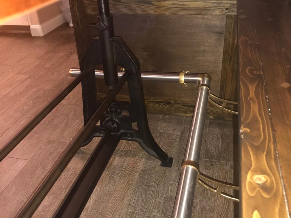 Flush Elbow Fitting 90 Degree - Satin Brushed Brass - 2" OD - Customer Photo From Lisette Wood
