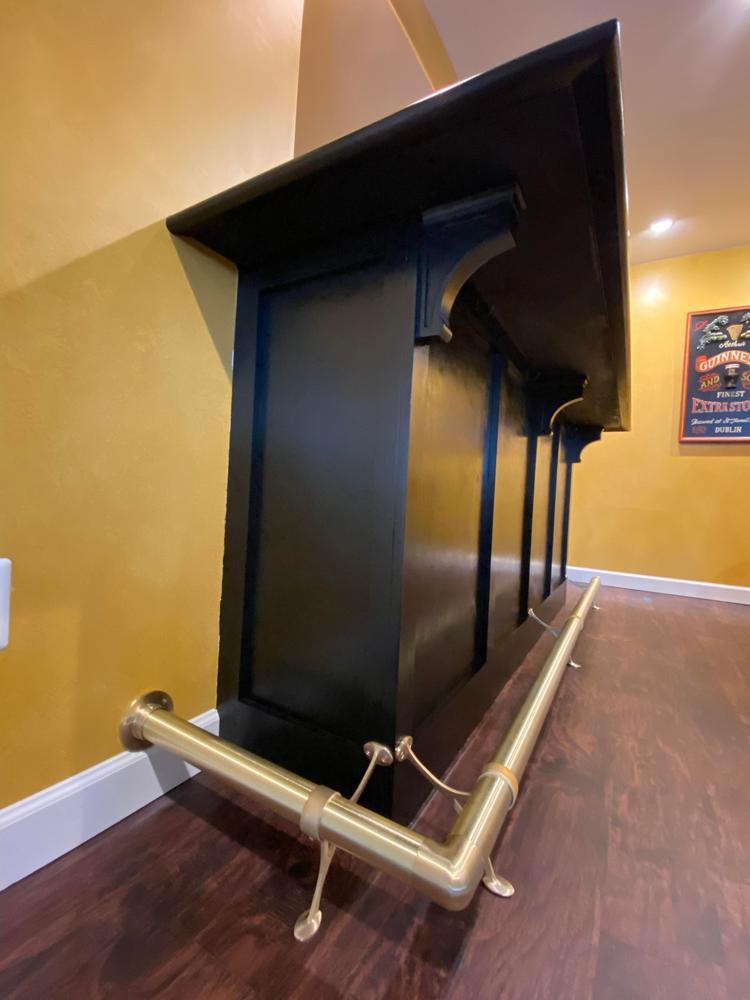 Flush Elbow Fitting 90 Degree - Satin Brushed Brass - 2" OD - Customer Photo From CHARLES TRISCHMAN