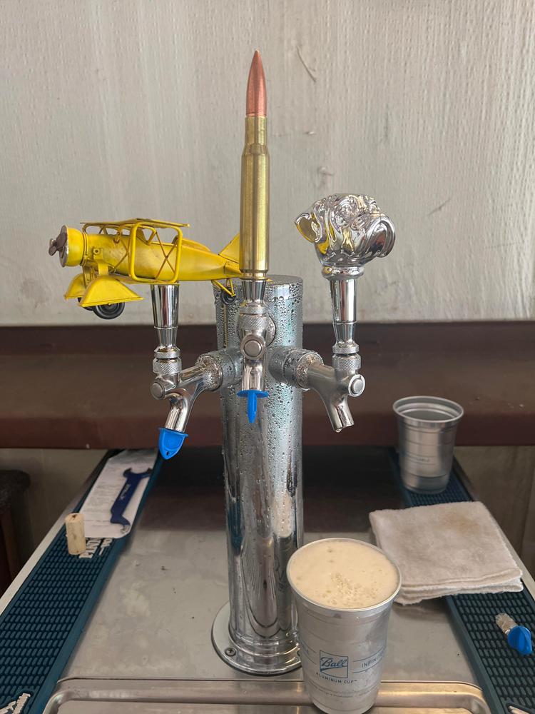 Draft Beer Tower - 100% Stainless Steel Contact - 3" Column - 3 Faucets - Customer Photo From Sean Watts
