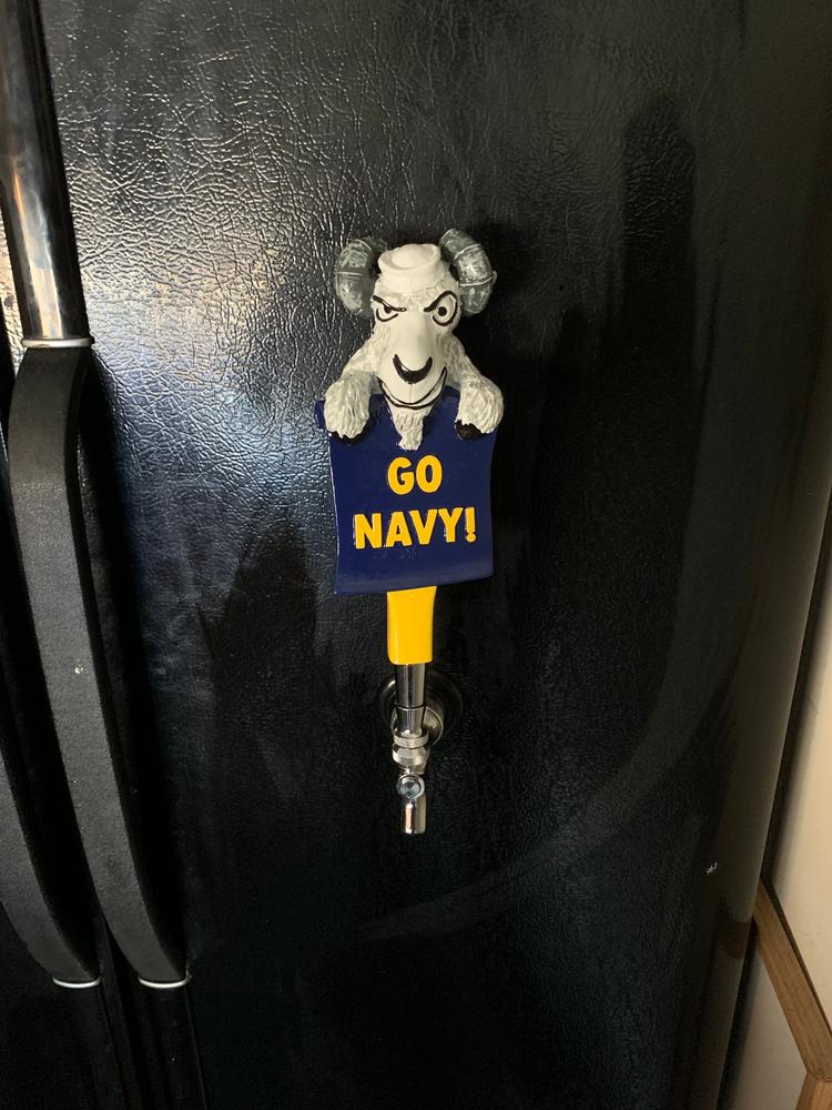 Navy Goat Beer Tap Handle - Customer Photo From Scott Lentz
