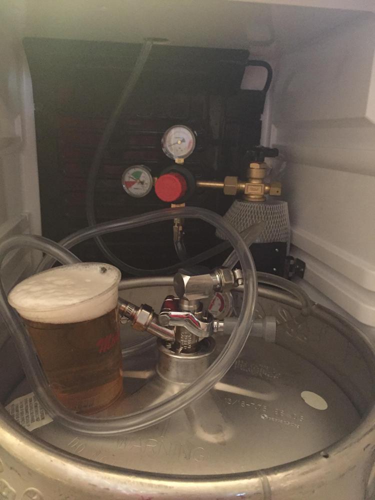Taprite High Performance Double Gauge CO2 Regulator - Polycarbonate Bonnet - Customer Photo From Chris Minardi