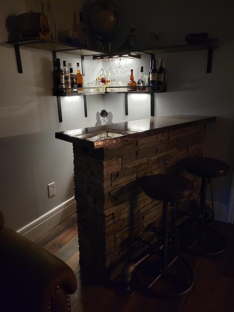 Black Pipe Foot Rail - 2" ID - 44 1/2" Length - Customer Photo From Thomas Hardy
