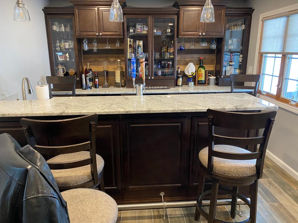 Combination Foot Rail Bracket - Brushed Stainless Steel - 2" OD - Customer Photo From Jason Jablonski