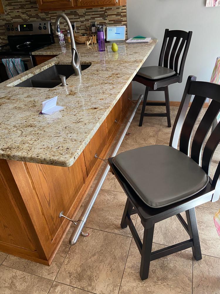 Combination Foot Rail Bracket - Brushed Stainless Steel - 2" OD - Customer Photo From Great tool Great tool