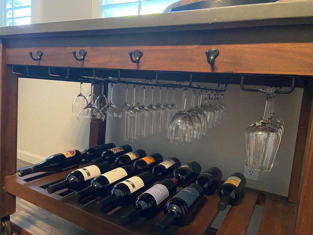 Glass Hanger Rack - Matte Black - 24"L - Customer Photo From Rich Milner