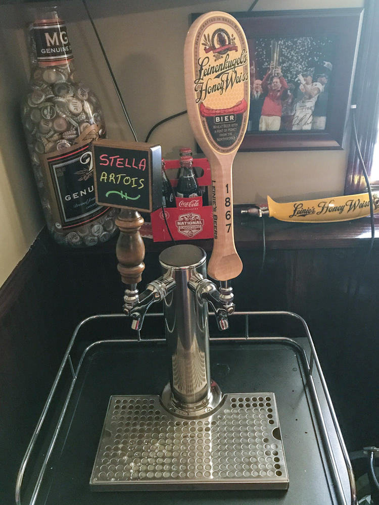 12" Surface Mount Drip Tray - Stainless Steel - No Drain - Tower Cutout - Customer Photo From Thomas Allen
