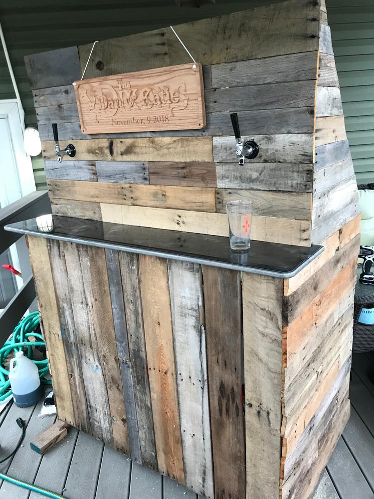Deluxe Kegerator Conversion Kit - 2 Faucets - US Sankey D System - 5lb CO2 Tank - Customer Photo From Dan Dan
