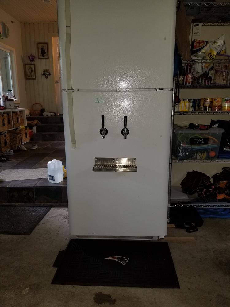 Deluxe Kegerator Conversion Kit - 2 Faucets - US Sankey D System - 5lb CO2 Tank - Customer Photo From Jacob Bresnahan