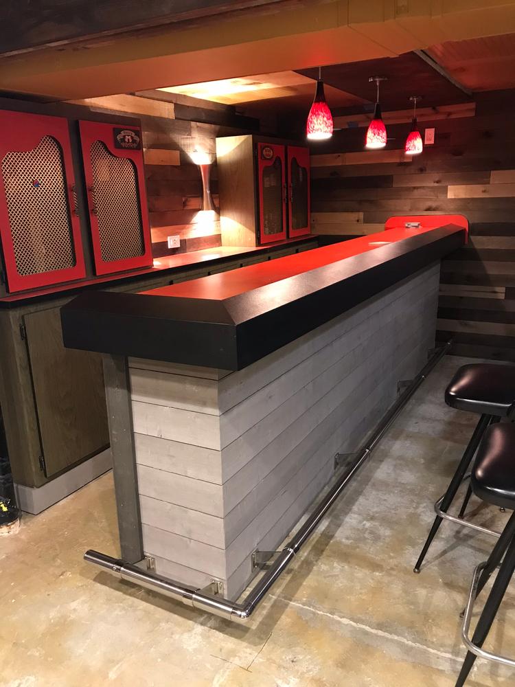 Contemporary Bar Rail Bracket - Polished Stainless Steel - 2" OD - Customer Photo From Anonymous Shopper