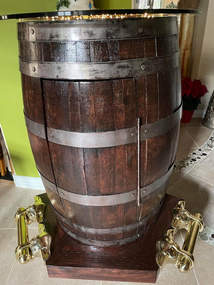 Elephant Head Bar Rail Bracket - Polished Brass - 2" OD - Customer Photo From Gary Williams