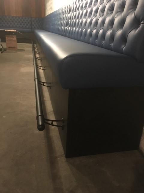 Bar Mount Foot Rail Bracket - Matte Black - 2" OD - Customer Photo From A N