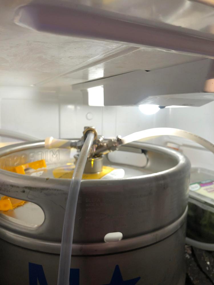Low Profile US Sankey Keg Coupler - D System - Rotating Probe - Customer Photo From John Conway