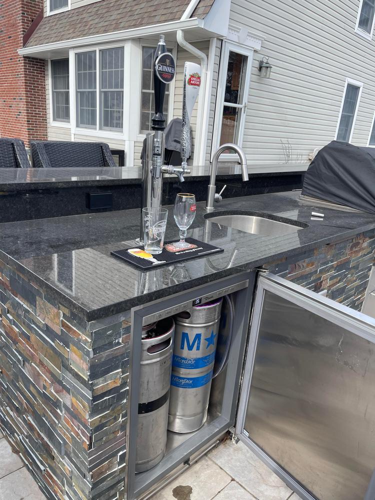 Guinness Kegerator Conversion Kit - Stout Faucet - U System - No Tank - Customer Photo From Frank Heller