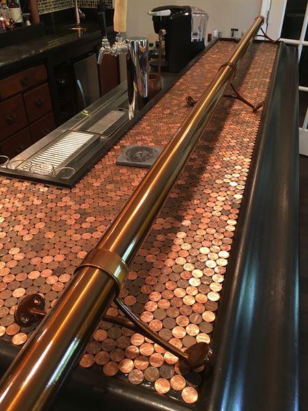 Sunset Copper Bar Foot Rail Kit - Customer Photo From Jeremy Lucas