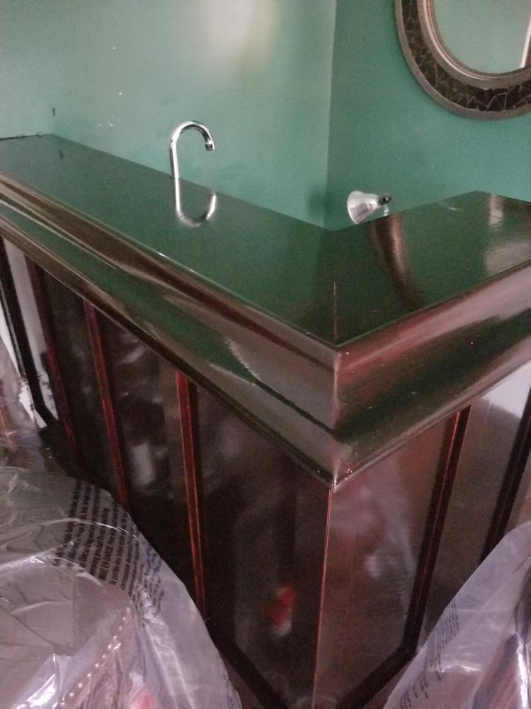 Bar Rail Molding - Wood Arm Rest - Hard Maple - Customer Photo From Brian Langford