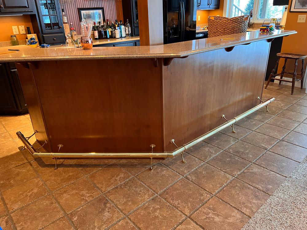 2" OD - Polished Brass Tubing - Customer Photo From Stephen Pontbriand