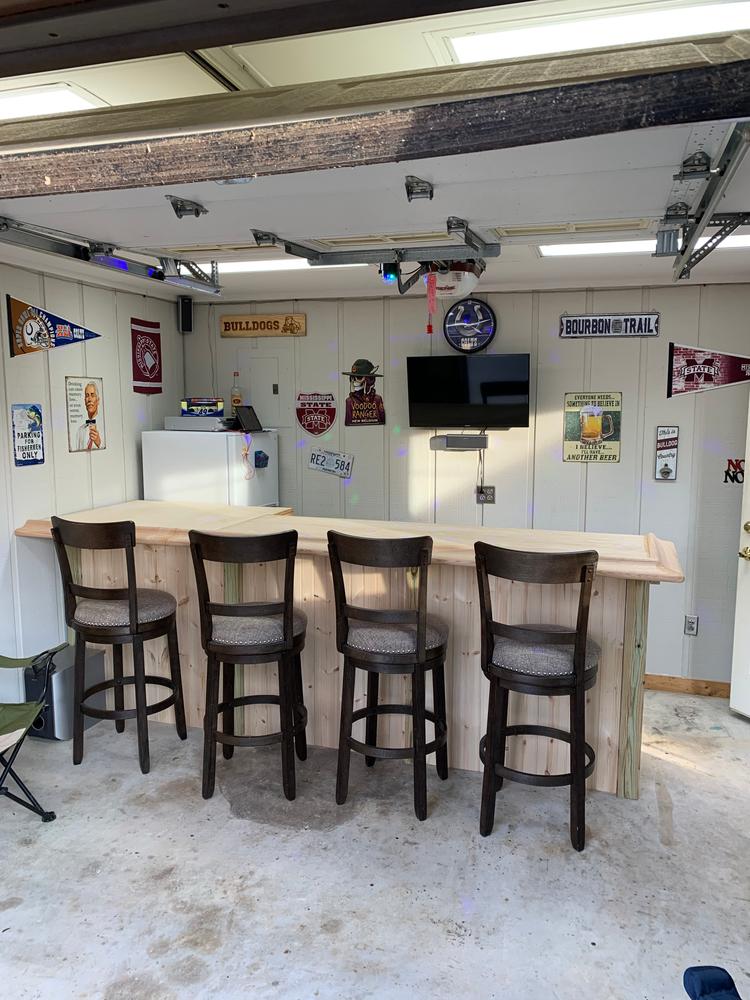 Bar Rail Molding - Wood Arm Rest - Red Oak - Customer Photo From Kyle Sistrunk