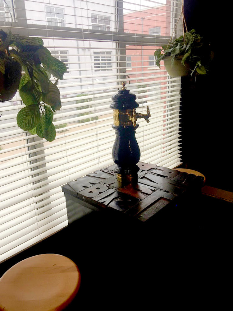 Ceramic Draft Beer Tower - Gold - 1 to 3 Faucets - Glycol Cooled - Customer Photo From Thomas C Seiber