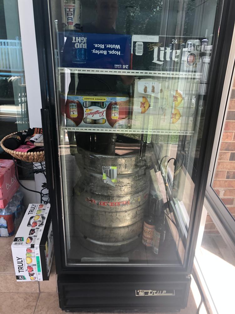 Stainless Steel Kegerator Conversion Kit - US Sankey D System - 5lb CO2 Tank - Customer Photo From Brian Tabaka