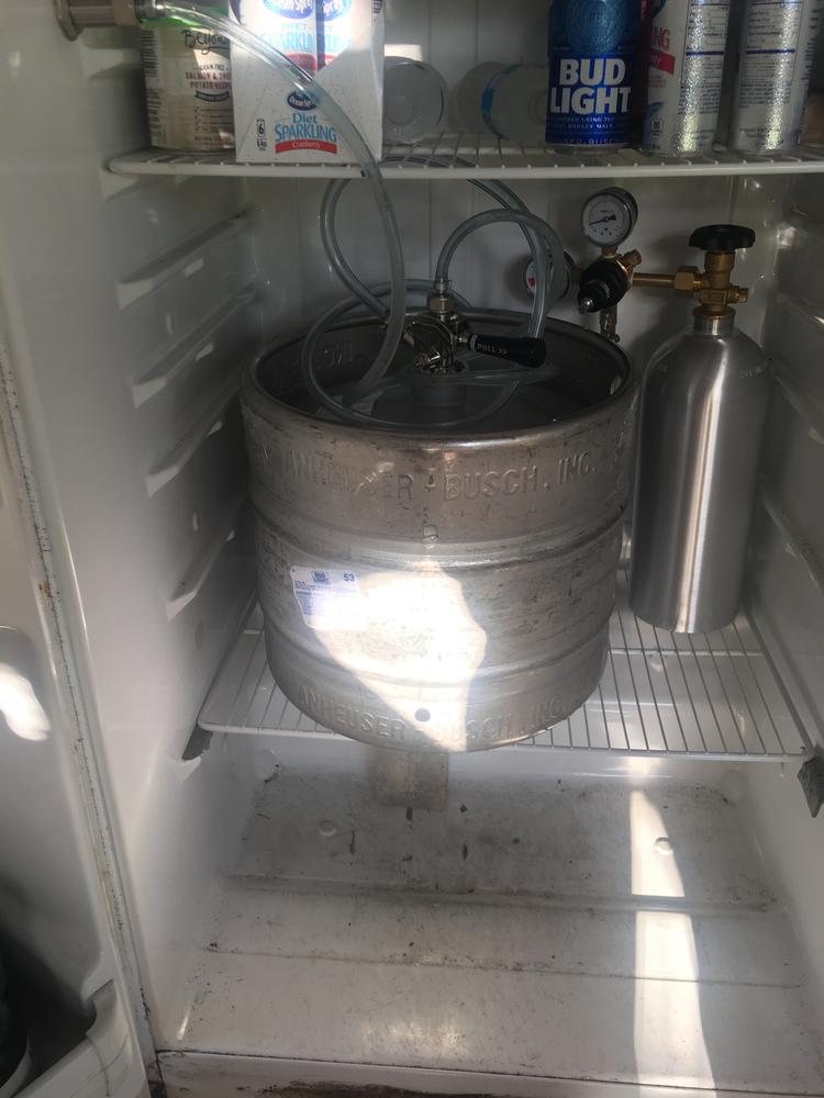 Stainless Steel Kegerator Conversion Kit - US Sankey D System - 5lb CO2 Tank - Customer Photo From Kevin OConnor