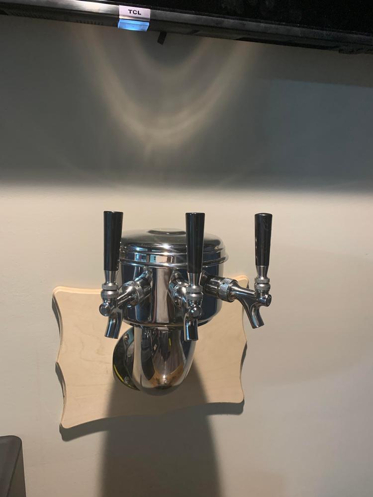 Lantern Wall Mount Draft Beer Tower - Glycol Cooled - 3 to 5 Faucets - Customer Photo From Samuel Lewis