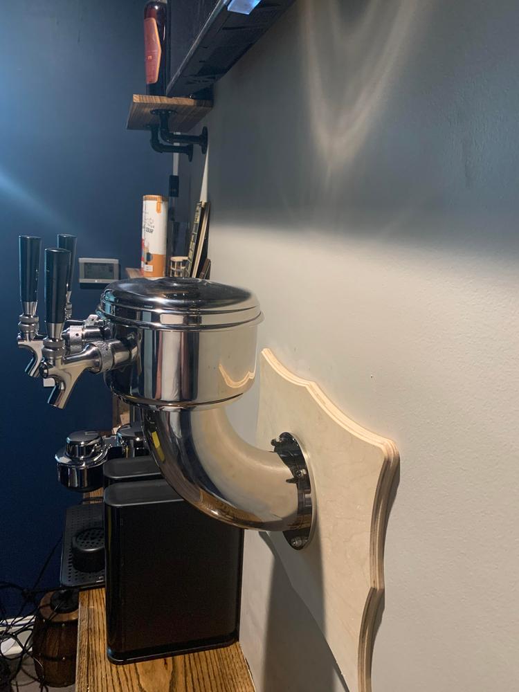 Lantern Wall Mount Draft Beer Tower - Glycol Cooled - 3 to 5 Faucets - Customer Photo From Samuel Lewis