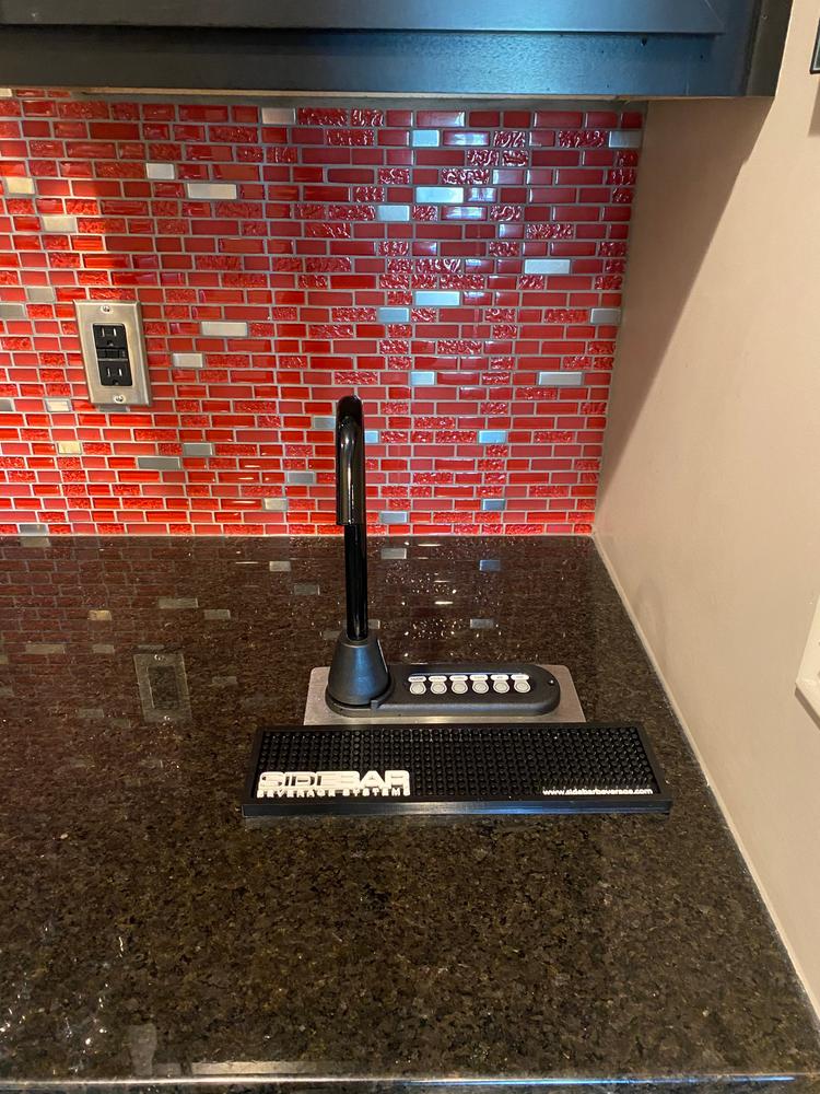 SIDEBAR Electric Liquor & Beverage Dispenser System - Customer Photo From Chad TerMaat