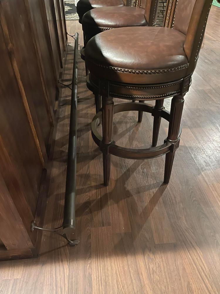 Bar Foot Rail Tubing - Oil Rubbed Bronze - 2" OD - Customer Photo From Rebecca Bubel
