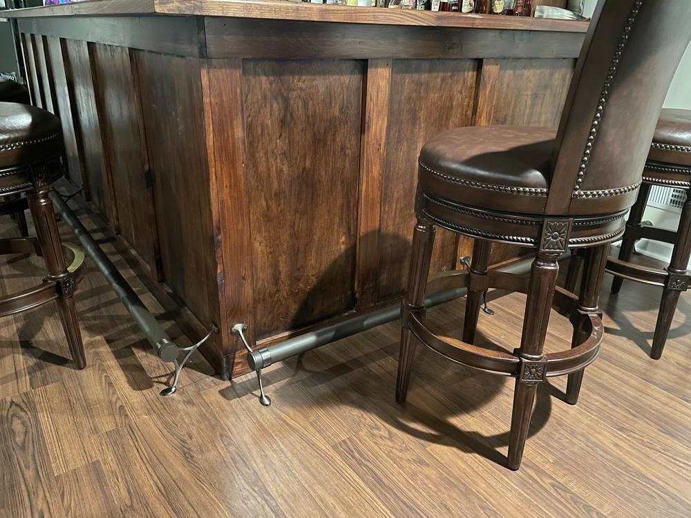 Bar Foot Rail Tubing - Oil Rubbed Bronze - 2" OD - Customer Photo From Rebecca Bubel