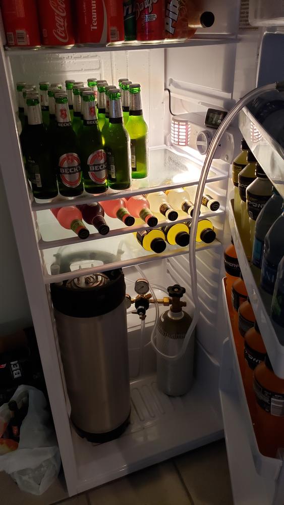 Homebrew Kegerator Conversion Kit - Ball Disconnects - 5lb CO2 Tank - Customer Photo From ROBERT LOOKHOFF