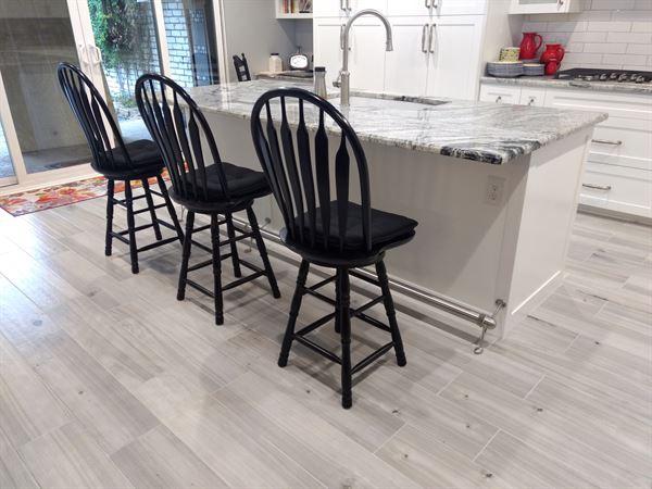 Brushed Stainless Steel Bar Foot Rail Kit - Customer Photo From Bob Leapman
