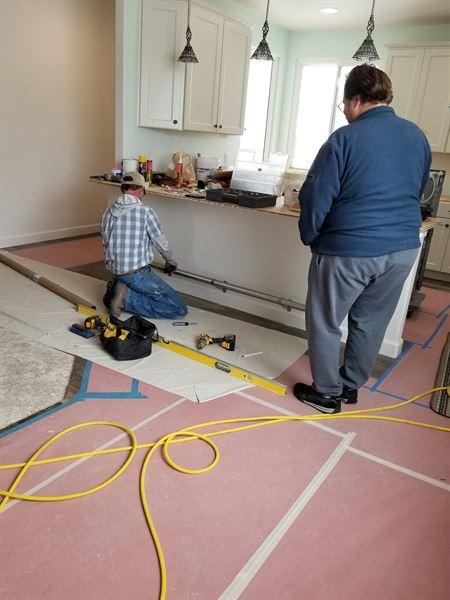 Brushed Stainless Steel Bar Foot Rail Kit - Customer Photo From Dawn Pierce