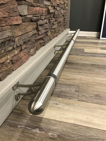 Brushed Stainless Steel Bar Foot Rail Kit - Customer Photo From Ricky Black