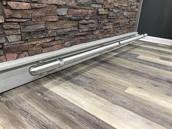 Brushed Stainless Steel Bar Foot Rail Kit - Customer Photo From Ricky Black