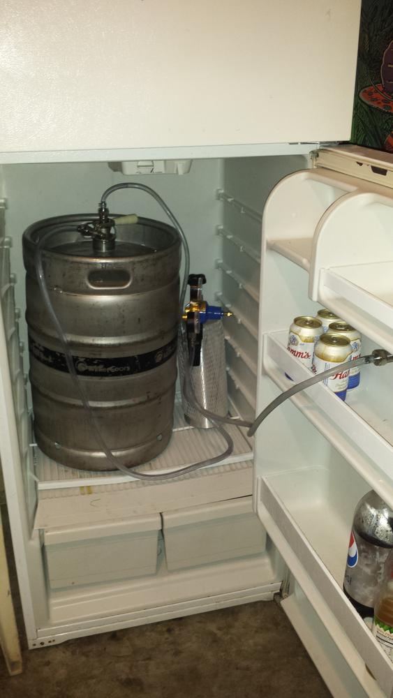 Deluxe Kegerator Conversion Kit - US Sankey D System - 5lb CO2 Tank - Customer Photo From josh clifton
