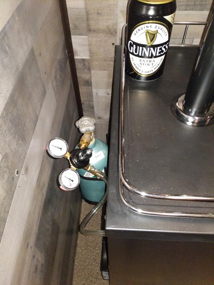 Taprite Premium Double Gauge Nitrogen Regulator - Customer Photo From James Whitfield