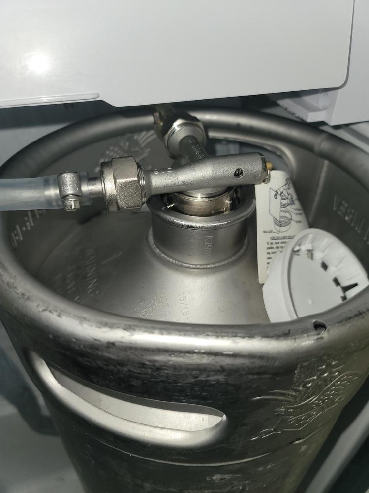 Perlick Lo-Boy Low Profile US Sankey Keg Coupler - D System - Stainless Steel - Customer Photo From Richard Rivera