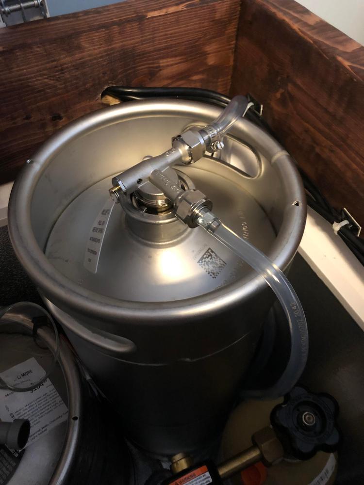 Perlick Lo-Boy Low Profile US Sankey Keg Coupler - D System - Stainless Steel - Customer Photo From Timothy Lancaster