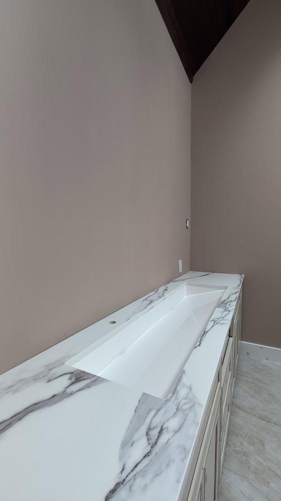 Undermount Ramp Sink UB-04-XXL - White, Glossy white - Customer Photo From Lisa umerley