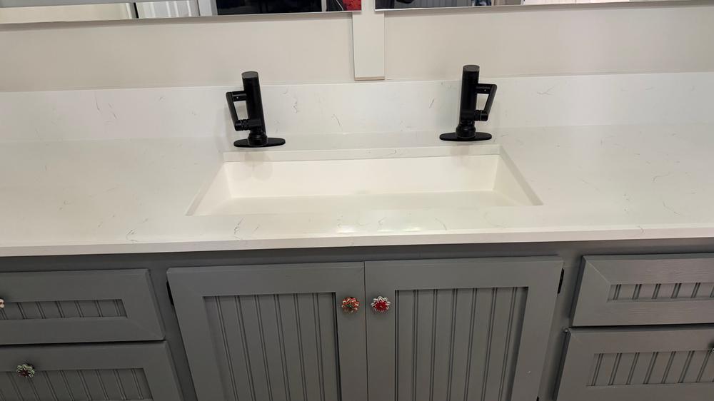 Undermount Ramp Sink UB-04-32 - Customer Photo From Rhonda Garcia