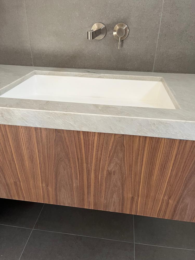 Undermount Ramp Sink UB-04-L - Customer Photo From Richard R.