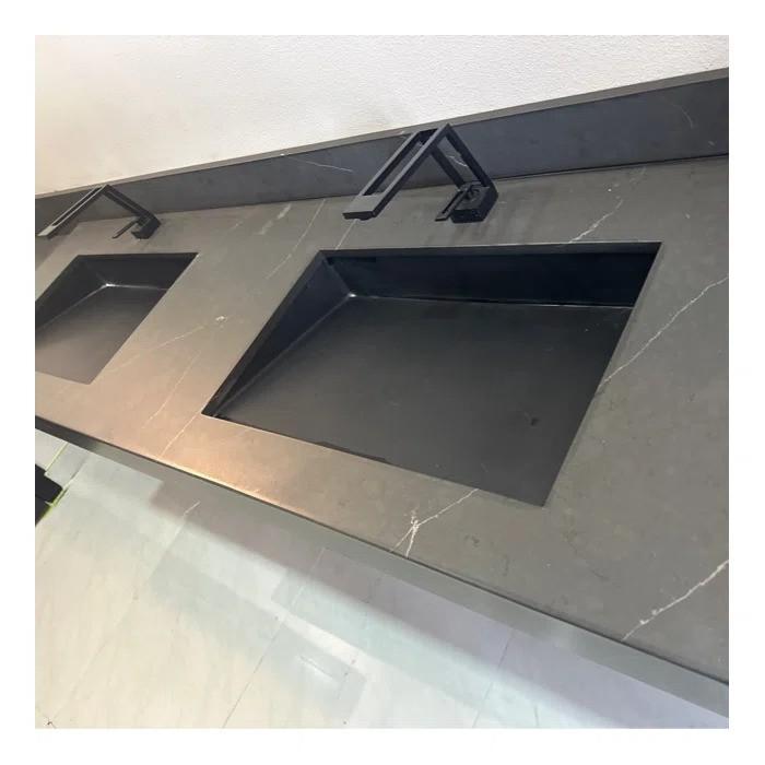 Undermount Ramp Sink UB-04-L - Customer Photo From Jorge