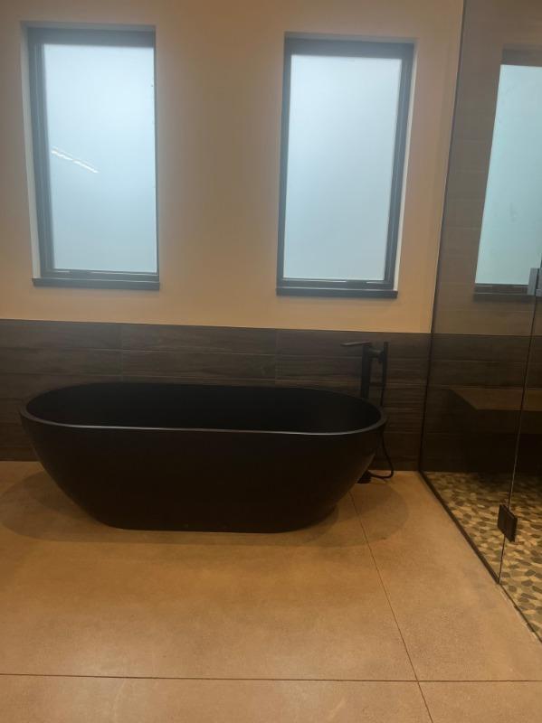 Freestanding Bathtub BW-02-L-BLK - Customer Photo From Cathey Massey