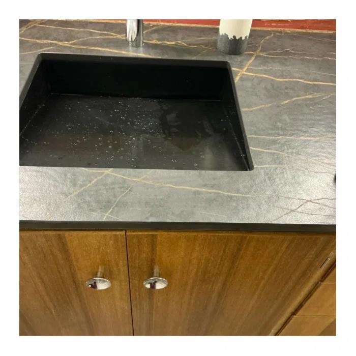 Undermount Ramp Sink UB-04-M-BLK - Customer Photo From Steven