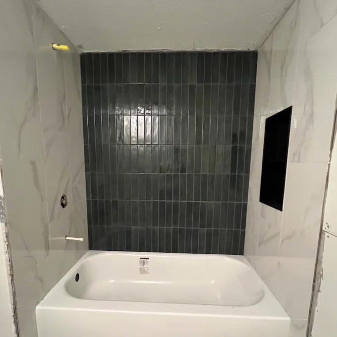 White Shower / Bathtub Niche NS-02 - Customer Photo From Katie