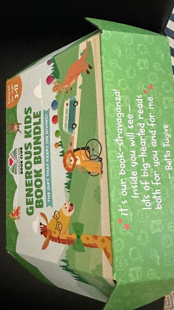 Generous Kids 10 Book Bundle (Ages 2-12) - Customer Photo From Randy George 