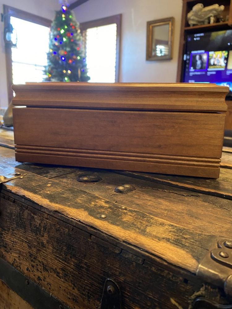 American Chest WoodTop Maple 75-Cigar Desktop Humidors - Customer Photo From Michael Miskel