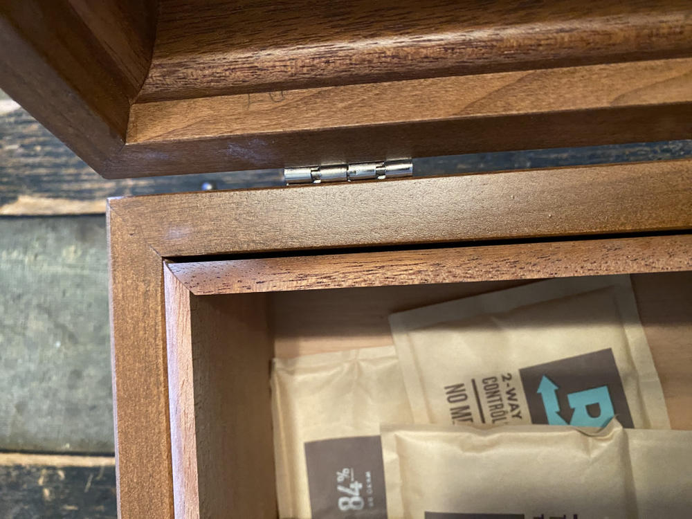 American Chest WoodTop Maple 75-Cigar Desktop Humidors - Customer Photo From Michael Miskel