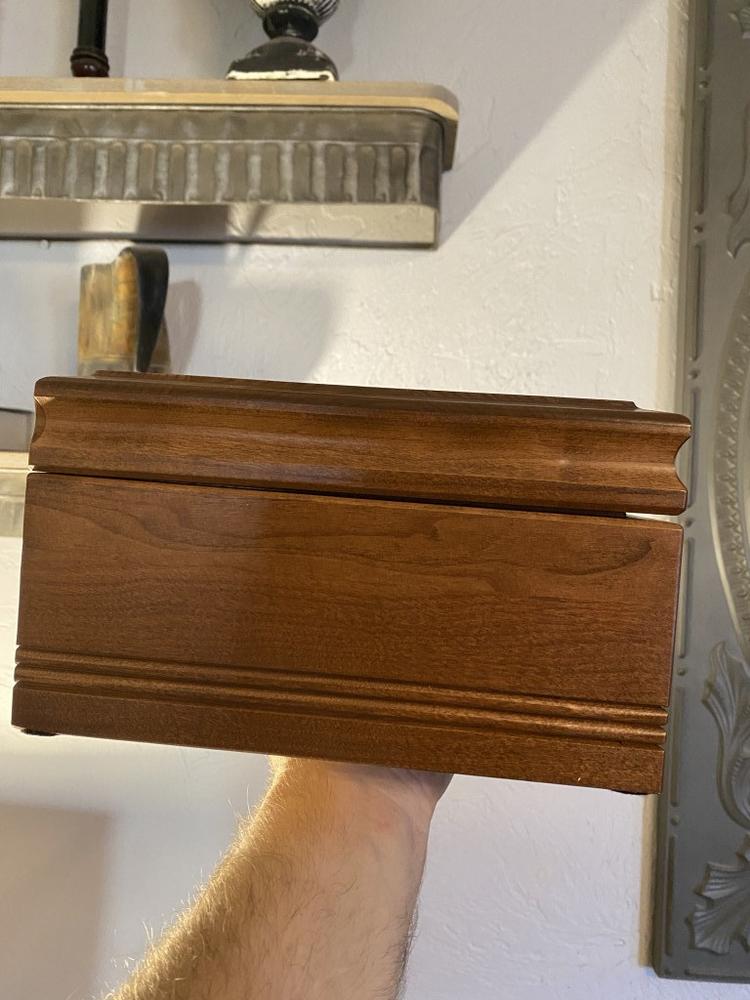 American Chest WoodTop Maple 75-Cigar Desktop Humidors - Customer Photo From Michael Miskel