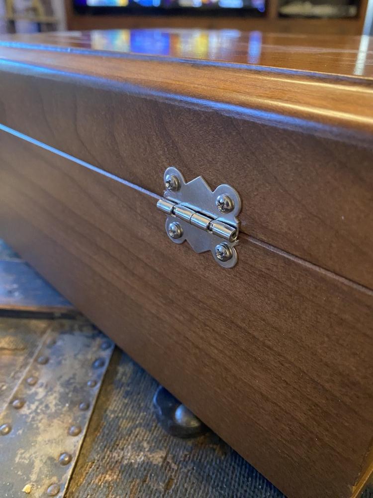 American Chest WoodTop Maple 75-Cigar Desktop Humidors - Customer Photo From Michael Miskel